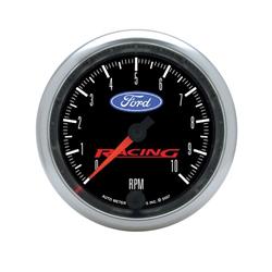 Gauge, Ford Logo, Tachometer, 0-10,000 rpm, 3 3/8 in., Analog, Electrical, Each
