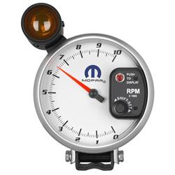Tachometer, Mopar Logo, 0-10,000 rpm, 5 in., Analog, Electrical, with Shift Light, Each
