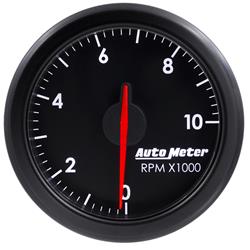 Tachometer, AirDrive, 0-10,000 rpm, 2 1/16 in. diameter, Analog, Black, Each