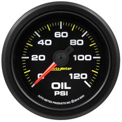 Gauge, Extreme Environment Series, Oil Pressure, 0-120 PSI, 2 1/16 in., Black, Analog, Each