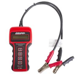Battery Tester, Intelligent Hand-Held Battery Tester, 12-36 V, 0-560 amps, LCD Readout, Storage Case, Each