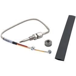 Gauge Sending Units, Pyrometer Thermocouples, Type K, Electrical, Thread-in, 0 To 2,000 degrees F Temp. Range, 1/8 in. NPT Probe, 10 in. Wire, Each