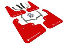 Rally Armor 17+ Subaru Impreza UR Red Mud Flap w/ White Logo SET