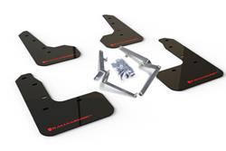 Rally Armor 17-19 Honda Civic Sport Touring UR Black Mud Flap w/ Red Logo SET