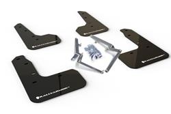 Rally Armor 17-19 Honda Civic Sport Touring UR Black Mud Flap w/ White Logo SET