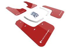 Rally Armor 18-19 Subaru Ascent UR Red Mud Flap w/ White Logo SET