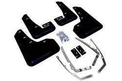 Rally Armor 2015+ VW Golf/GTI/TSI UR Black Mud Flap w/ Blue Logo SET