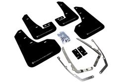 Rally Armor 2015+ VW Golf/GTI/TSI UR Black Mud Flap w/ Silver Logo SET