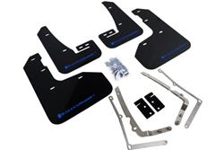 Rally Armor 2015-2016 VW Golf R UR Black Mud Flap w/ Blue Logo SET