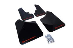 Rally Armor 2003-2008 Subaru Forester UR Black Mud Flap w/ Red Logo SET