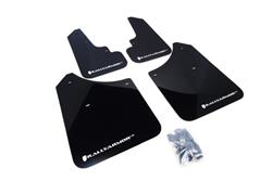 Rally Armor 2003-2008 Subaru Forester UR Black Mud Flap w/ White Logo SET