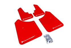 Rally Armor 2003-2008 Subaru Forester UR Red Mud Flap w/ White Logo SET