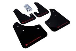 Rally Armor 2004-2009 Mazda3/Speed 3 UR Black Mud Flap w/ Red Logo SET