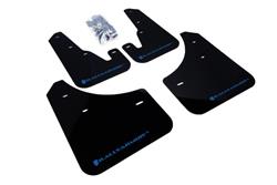 Rally Armor 2004-2009 Mazda3/Speed 3 UR Black Mud Flap w/ Blue Logo SET