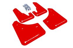 Rally Armor 2004-2009 Mazda3/Speed 3 UR Red Mud Flap w/ White Logo SET