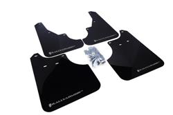 Rally Armor 2009+ Subaru Forester UR Black Mud Flap w/ Silver Logo SET