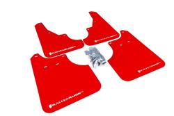 Rally Armor 2009+ Subaru Forester UR Red Mud Flap w/ White Logo SET