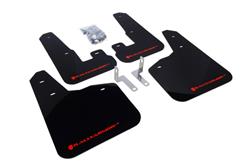 Rally Armor 2010+ Subaru Legacy UR Black Mud Flap w/ Red Logo SET