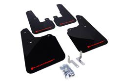 Rally Armor 2010+ Subaru Outback UR Black Mud Flap w/ Red Logo SET