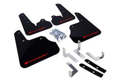 Rally Armor 12+ Subaru Impreza 5dr Hatch/4dr Sedan UR Black Mud Flap w/ Red Logo SET