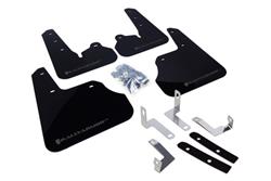 Rally Armor 12+ Subaru Impreza 5dr Hatch/4dr Sedan UR Black Mud Flap w/ Grey Logo SET