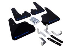 Rally Armor 12+ Subaru Impreza 5dr Hatch/4dr Sedan UR Black Mud Flap w/ Blue Logo SET