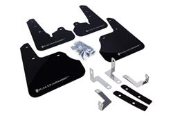 Rally Armor 12+ Subaru Impreza 5dr Hatch/4dr Sedan UR Black Mud Flap w/ Silver Logo SET