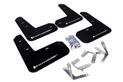 Rally Armor 13+ Subaru BRZ / 13+ Scion FR-S UR Black Mud Flap w/ White Logo SET