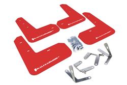 Rally Armor 13+ Subaru BRZ / 13+ Scion FR-S UR Red Mud Flap w/ White Logo SET