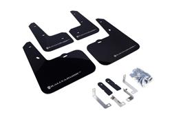 Rally Armor 12-13 Hyundai Veloster UR Black Mud Flap w/ Silver Logo SET