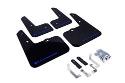 Rally Armor 12-13 Hyundai Veloster UR Black Mud Flap w/ Blue Logo SET