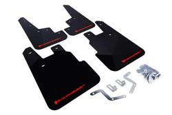 Rally Armor 14+ Subaru Forester Black Mud Flap w/ Red Logo SET