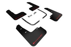 Rally Armor 2019+ Hyundai Veloster Turbo R-Spec UR Black Mud Flap w/ Red Logo SET