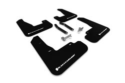 Rally Armor 2019+ Hyundai Elantra N Line UR Black Mud Flap w/ White Logo SET