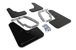 Rally Armor 17+ Tesla Model 3 UR Black Mud Flap w/ Dark Grey Logo SET