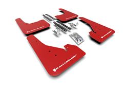 Rally Armor 19+ Corolla Hatchback Only UR Red Mud Flap w/ White Logo SET