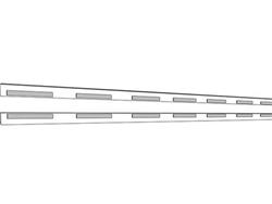 Service Kit - Angle Shim 1/16" - Assembly (Set of 8) - 1/16" x 1/2" x 6"