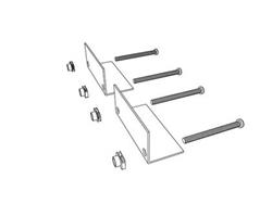 Service Kit - BAKBox2 - Clamping Brackets "AB" - (2) - w/U-Nuts and Screws