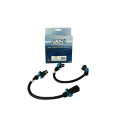 Oxygen Sensor Harness Extensions, 12 in. long, Trapezoidal 4-Pin Connector, GMC, Chevy, Pair