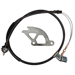 Clutch Cable, with Aluminum Quadrant, Adjustable, Ford, Mercury, Kit