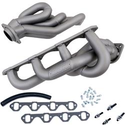 Headers, Equal Length, Shorty, Steel, Titanium Ceramic, Ford, 5.0L, Pair