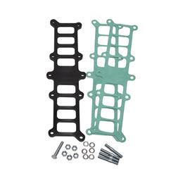 Intake Manifold Spacer, Performer, 0.375 in. Thick, Gaskets, Hardware, Phenolic, Natural, Ford, 5.0L, Kit