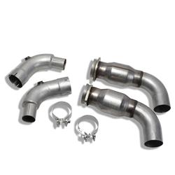 Mid-Pipes, CNC Series Short High-Flow, Steel, Aluminized, 3.00 in. O.D., Catalytic Converters, Dodge, 6.1L, 6.2L, 6.4L, Pair