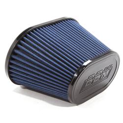 Air Filter Element, Power Plus, Conical, Cotton Gauze, Blue, 3.5 in. Inlet Diameter, 5.5 in. Length, Each