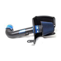 Air Intake, Blackout Series, Black Powdercoated, Tube, Blue Filter, Ford, 5.0L, Kit