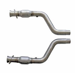 Exhaust Pipes, CNC Series Short High-Flow Mid-Pipes, Steel, Aluminized, Catalytic Converters, Chrysler, Kit