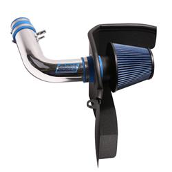 Air Intake, Power-Plus Series, Blue Filter, Chrome Aluminum Tube, Ford, 3.7L, Kit