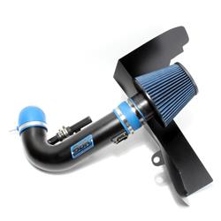 Air Intake, Blackout Series Cold Air, Blue Filter, Black Powdercoated Steel Tube, Ford, 5.0L, Kit