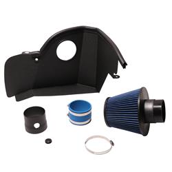 Air Intake, Blackout Series Cold Air, Blue Filter, Black Powdercoated Aluminum Tube, Ford, 2.3L, Kit