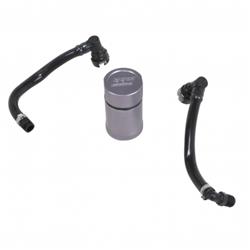 Oil Catch Can, Oil Separator, Round, Aluminum, Natural, Passenger Side, Chrysler, Dodge, Kit